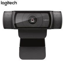 Оригинальная веб-камера logitech Pro C920 HD 1280*960 с поддержкой официального тестирования 15 миллионов пикселей CMOS 30FPS для Windows 10/8/7