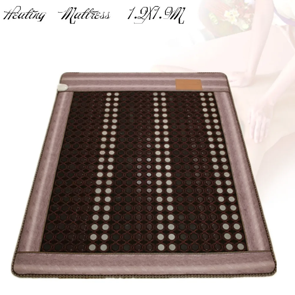 

Free shipping Electric Heating Natural Jade Mattress Heated Tourmaline Bed Mattress Good sleep mattress Physical Therapy Mat