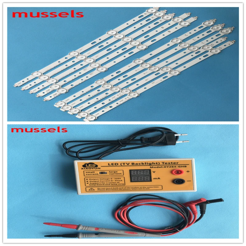 

LEDbacklight For Samsung 40" TV 4/5lamp SVS400A73 40D1333B 40L1333B LTA400HM23 SVS400A79 40PFL3108T/60 10pcs and LED tester 1pcs