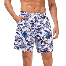Быстросохнущие мужские цветные шорты плавательные пляжные шорты цветочные шорты для серфинга Swi T11