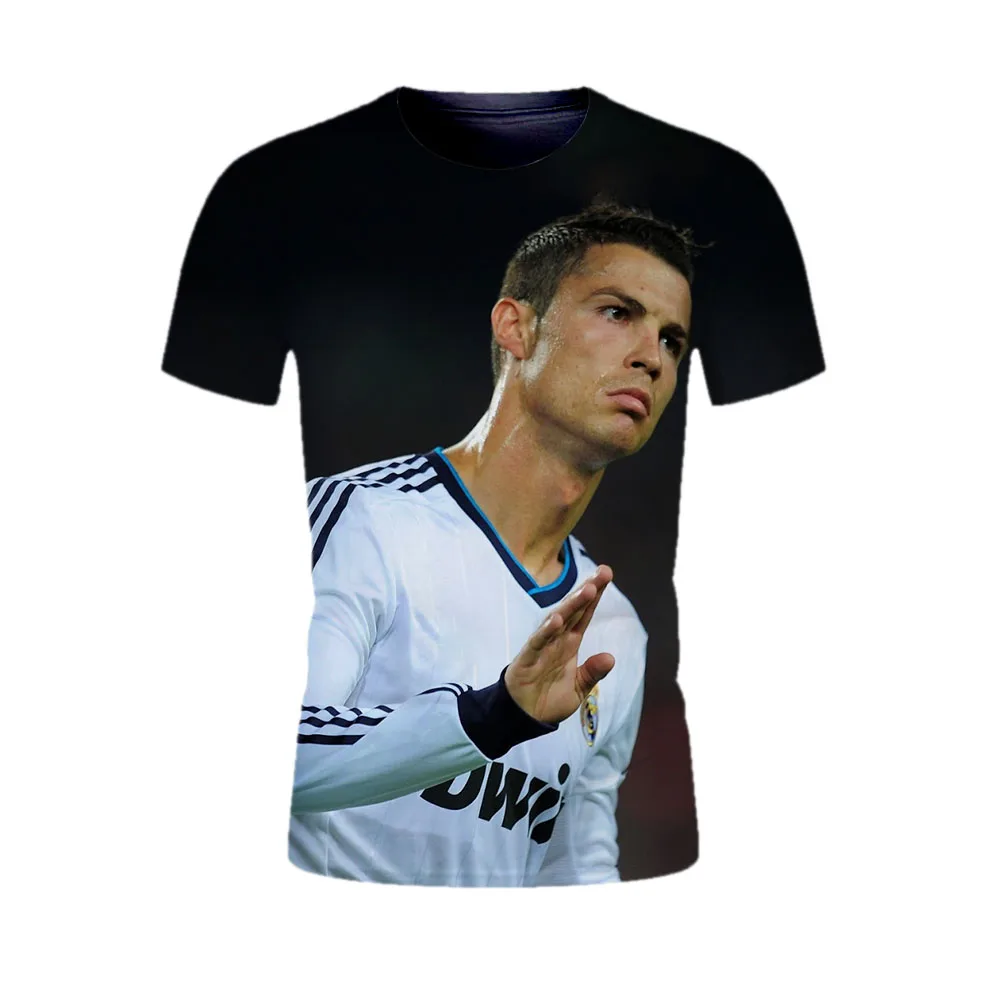 

Oversized Soccer Jersey T Shirt Mens Short Sleeve Tees Male T-shirt Character Cristiano Ronaldo 3d Printed Tshirt Unisex Tops