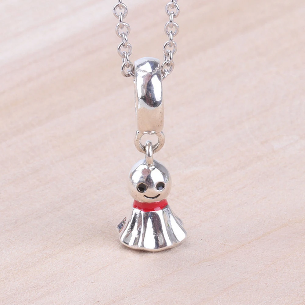 

Hot Sale Silver Color Bead Simple Japanese Style Sunny Doll Pendant Beads For Original Pandora Charm Bracelets & Bangles Jewelry
