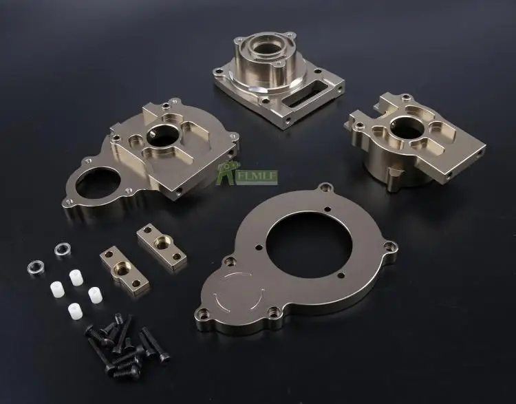 Сплав CNC Средний дифференциальный чехол для внешней оболочки подходит 1/5 Losi 5ive T