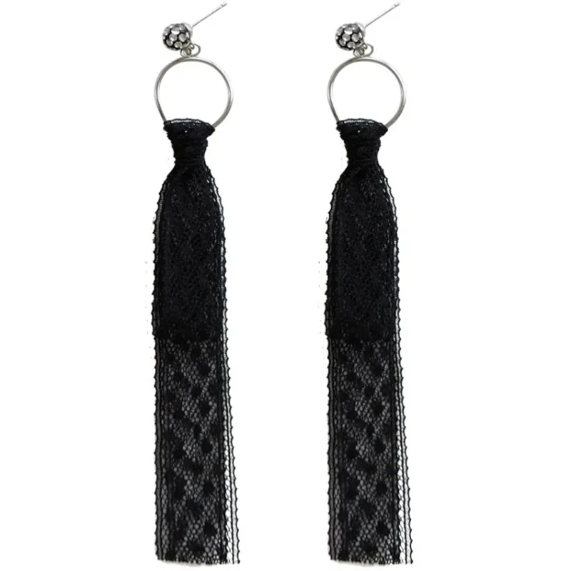 

Hot Selling Longl Lace Fireball Earrings For Women Jewelry