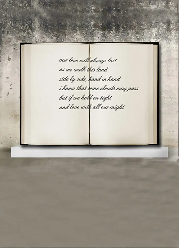 

Book Vintage Poem Photography Backdrops Photo Props Studio Background 5x7ft