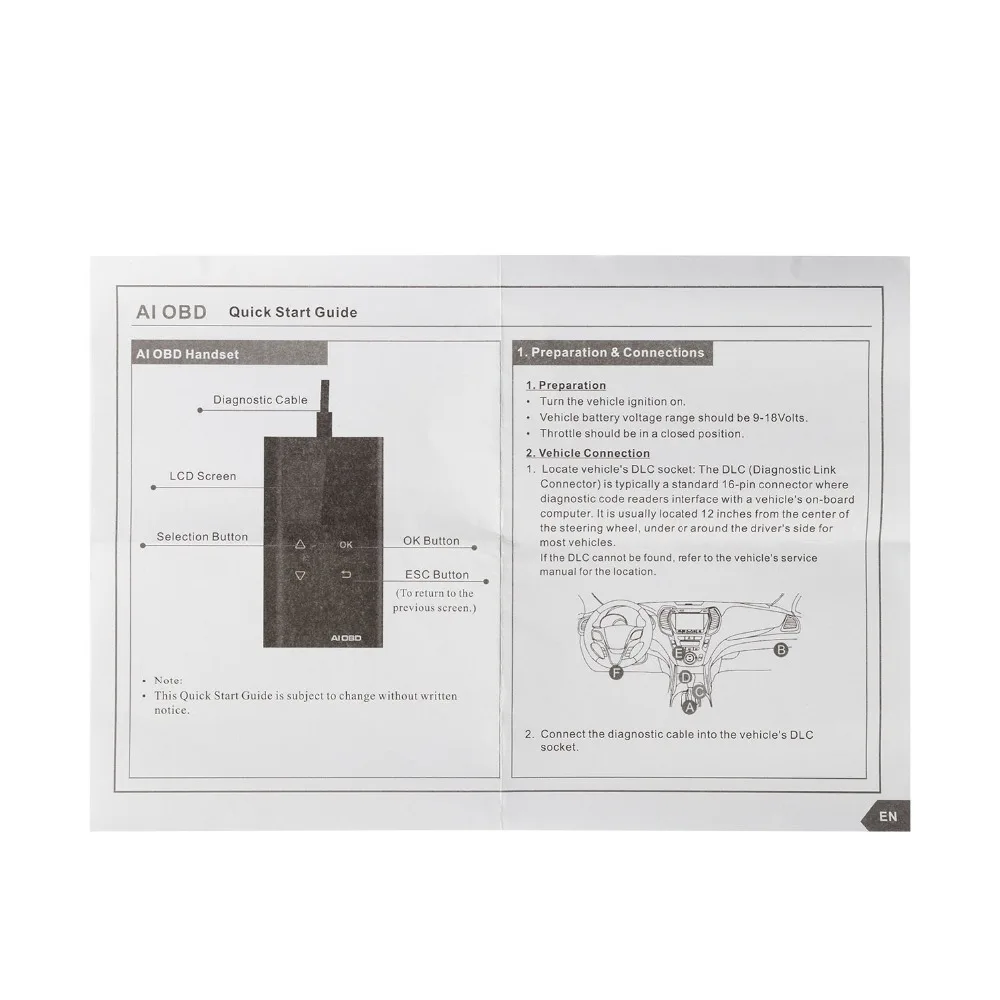 БД OBD2 EOBD код Reader сканер LAUNCH X431 AI OBD 2 автомобиля сканирования Поддержка все 10 моделей OBDII тесты