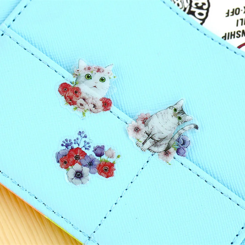 

6 pcs/set cute Flowers stickers Garden cat birds fruit sticker decoration for diary phone Stationery School supplies DT956