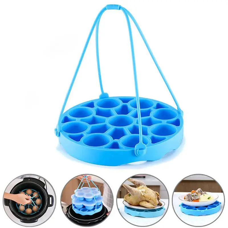 

Silicone Egg Steamer Rack Basket Poacher Poaching Pods Insulation Pad Egg Cooker Hard Boil Egg Separator Kitchen Cooking Tools