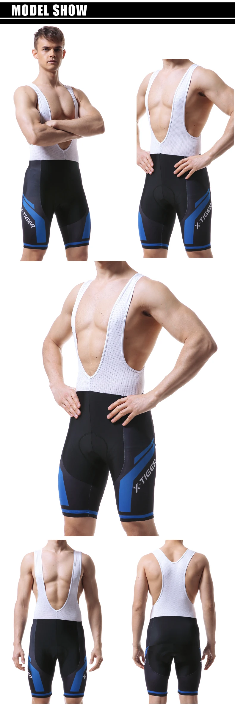 X-Tiger Pro 5D гелевые шорты для велоезды с вставками Coolmax велотрусы велосипедные шорты Verano Culotes Ciclismo для мужчин