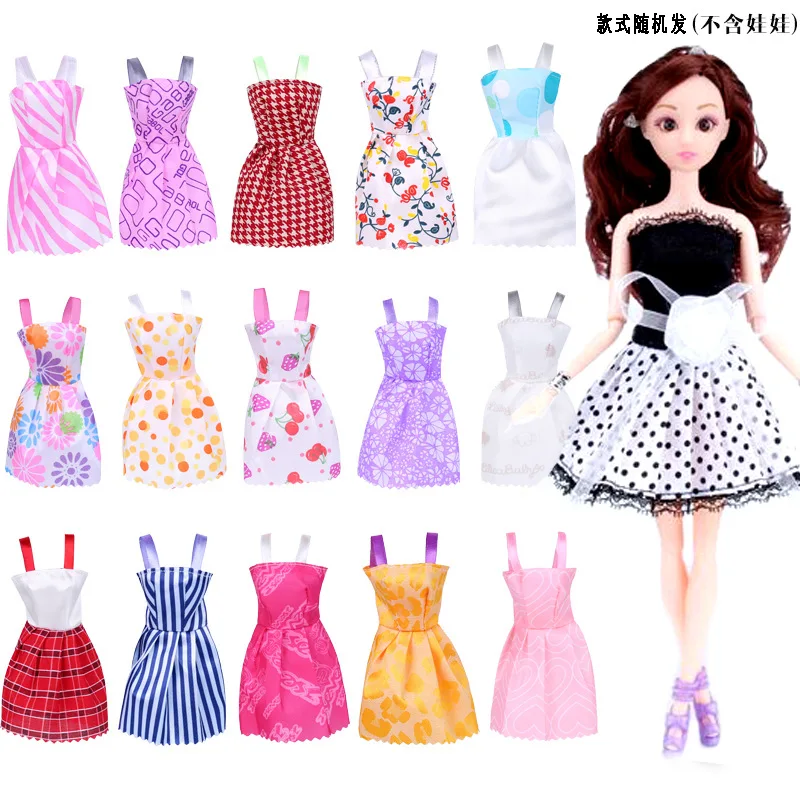 

Applicable To30cm 11Inch Doll Accessories Lele Barbienlly Clothes Princess Dress Apron Dress Skirt 10 Pieces Christmas gifts Toy
