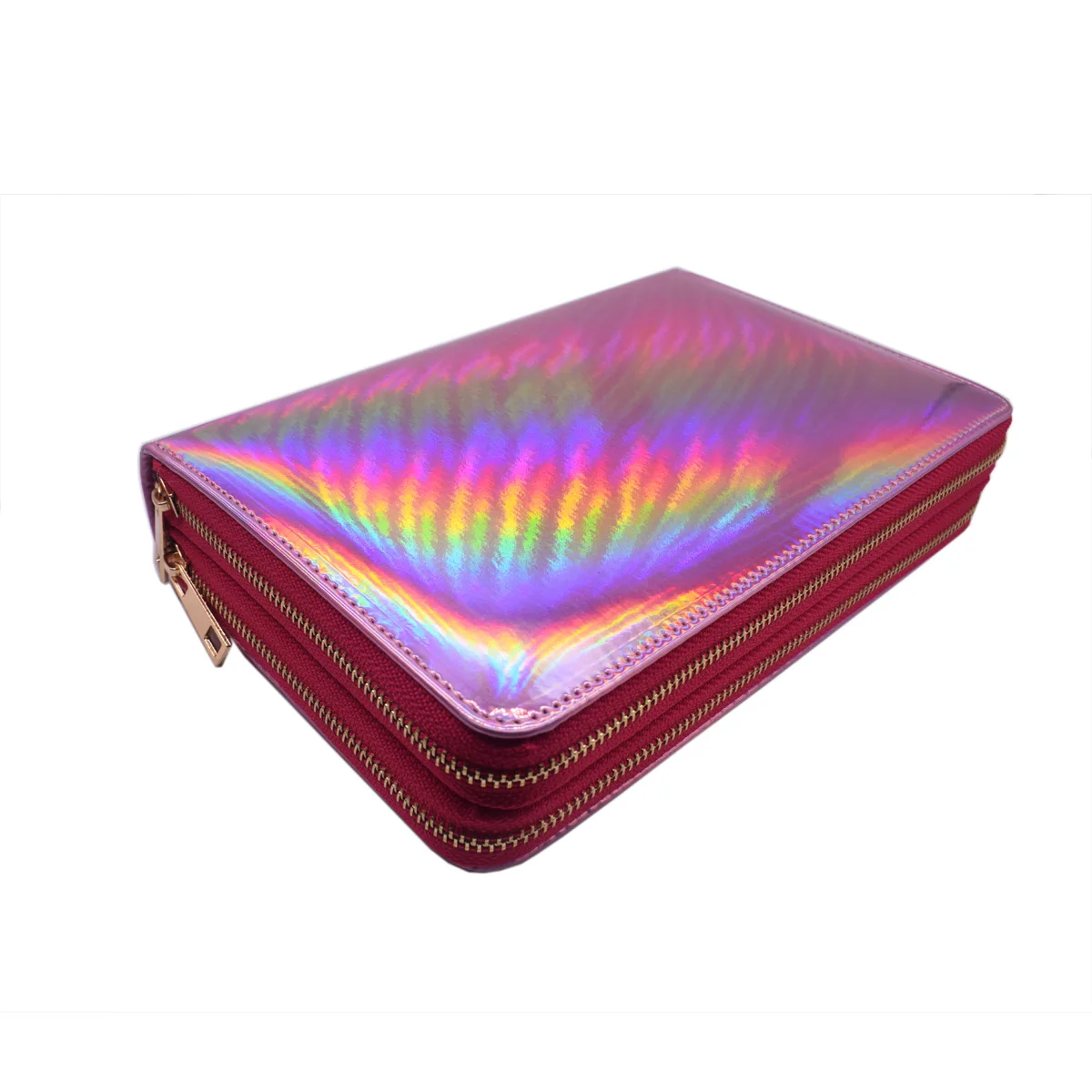 Tamanho da Arte do Unha Carimba a Placa Titular do Selo do Unha do Arco-íris do Laser Slots Mais Polonês Retângulo Duplo Zíper Modelo Case Bolsas 96 Que 7 Modelos de unha artística