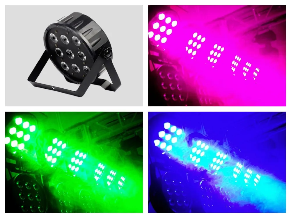 20pcs/lot, Flat LED Par Light 9x10W RGBW 4in1 DMX 8CHS Stage Disco