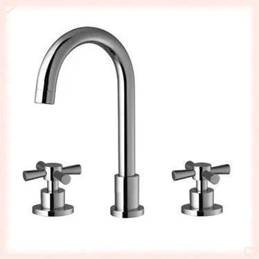 Copper split 3 holes bathroom mixer faucet | Обустройство дома