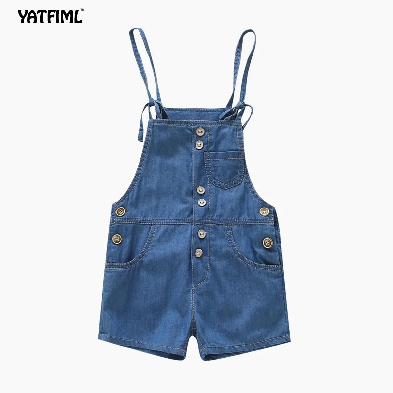YATFIML/детские штаны джинсовый комбинезон с рисунком для нагрудник для девочки джинсы джинсовые комбинезоны Детский комбинезон для девочек