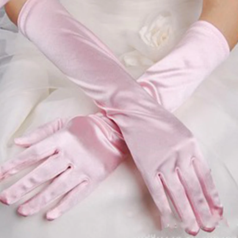 Зимние перчатки женские мягкие теплые длинные перчатки для Хэллоуина дамские налокотники теплые синие золотые Серебристые розовые красные черные белые перчатки