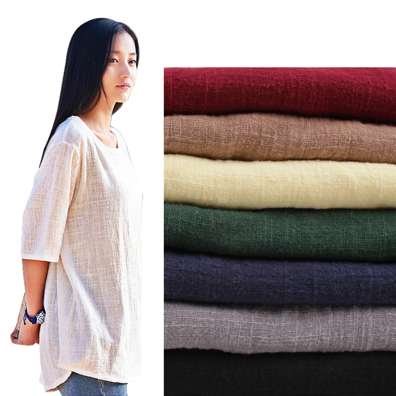 

1.5M*1M Rustic the retro style linen-cotton fabric Fluid Systems fabrics cotton summer thin section give a scissors