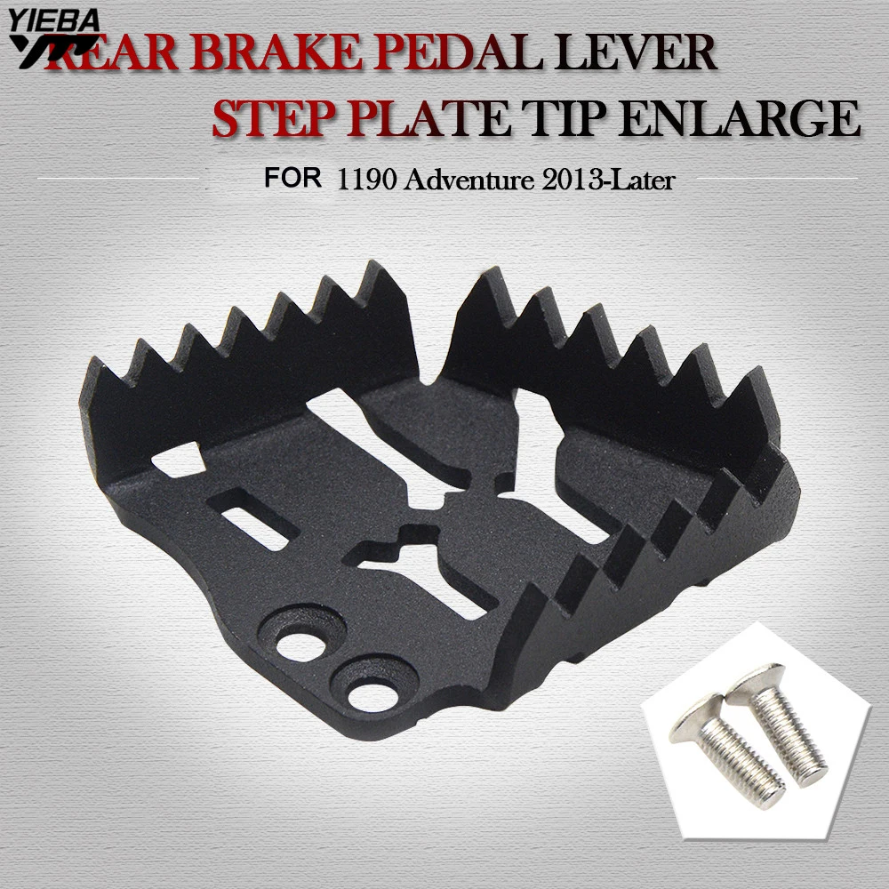 CNC Motorcycle Rear Brake Pedal Lever Step Plate Tip Enlarge FOR KTM 1050 Adventure 13-16 1190 Adventure 2013 2014 2015 2016