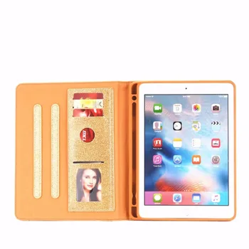 

Auto wake sleep Magnet case For iPad Air2 Air 2 A1566 A1567 Tablet Pink Flash case for iPad Air 2 iPad 6 funda with Pencil Slot