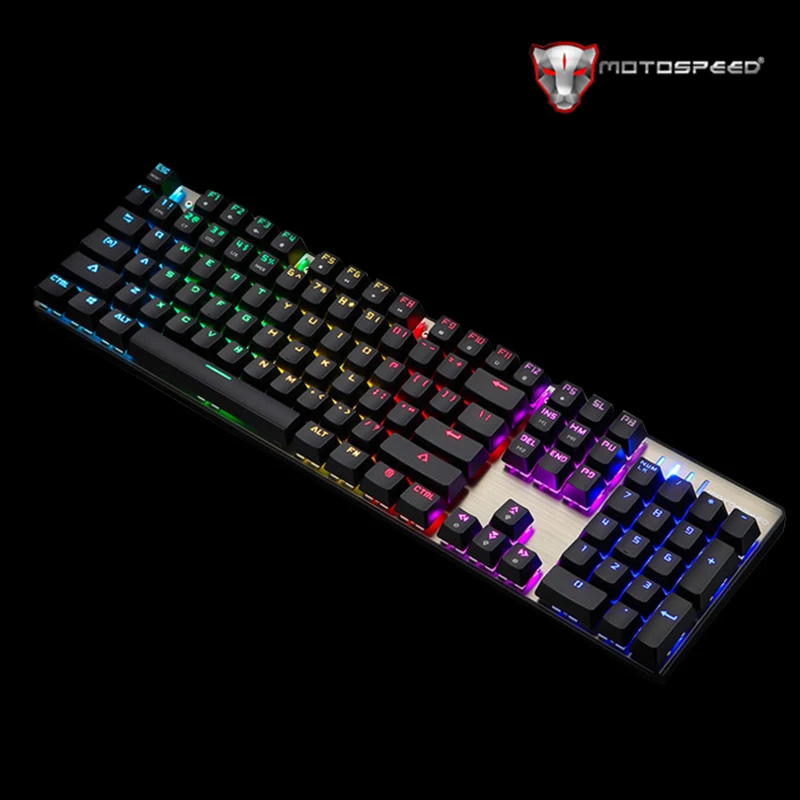Оригинал MOTOSPEED inflictor CK104 NKRO RGB подсветкой Механическая игровая клавиатура outemu