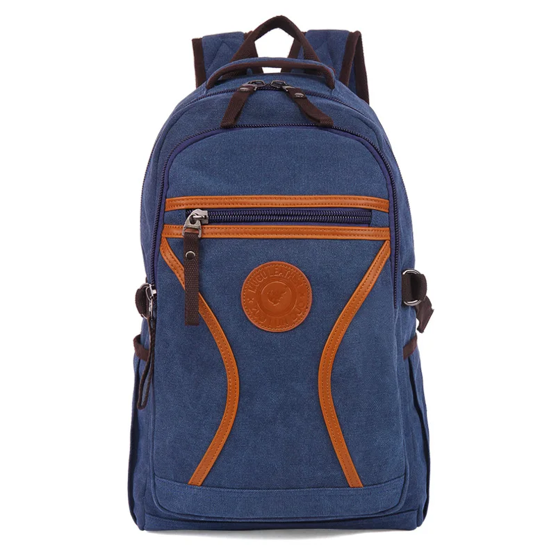 

New Men School Backpack Big Capacity Laptop Computer Bag Canvas Backpacks Women Travel Bagpack Retro Rucksack Shoulder Bags
