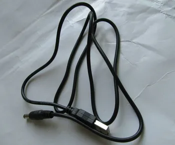 

3pcs/ Article Straight High Quality USB A 2.0 male Power Supply Charging Cable to DC 5.5x2.5mm / 2.1mm male Plug Connector Cord