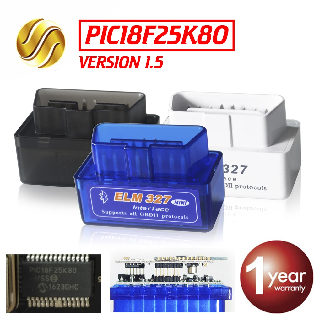 

Viecar ELM327 Version 1.5 Bluetooth Super MINI ELM 327 OBD2 / OBDII Auto Diagnostic Scanner Tool