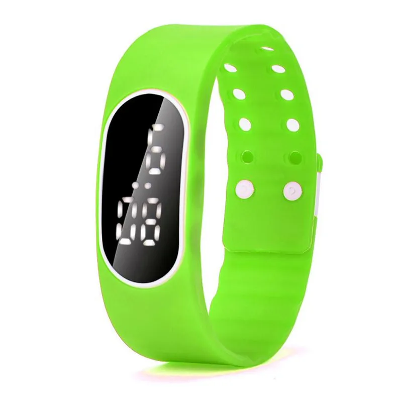 Дизайн мужские женские резиновые синий светодиодный часы Дата спортивный браслет цифровые наручные часы 327 - Цвет: C