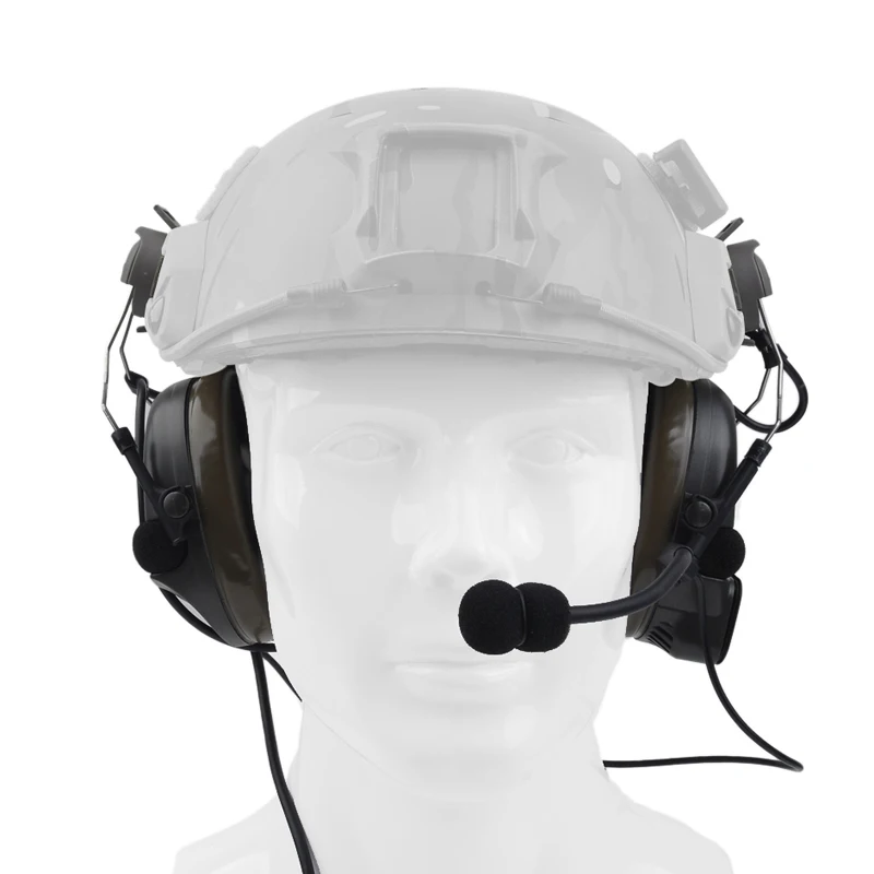 Redução de Ruído Fone de Ouvido com Peltor Definido para Capacetes Fone de Ouvido Tático Ztac Airsoft Comtac i Capacete Ferroviário Adaptador Rápidos Militar z 13 Cheap Fones de Ouvido tático & Acessórios