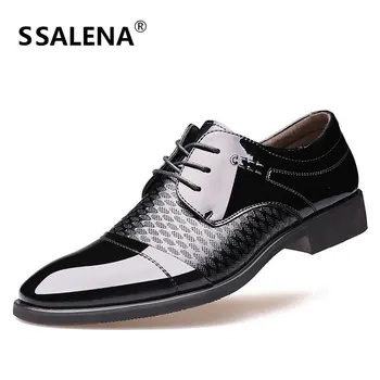 

Oxford Shoes For Men Luxury Brand Leather Dress Shoes Mens Pointed Toe Classic Formal Shoes Fashion Office Dress Shoes AA40205