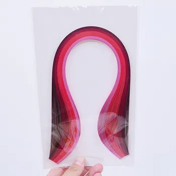 

Red Color Gradient Rectangular Quilling Paper DIY Quilling Tools handmade paper Decoration 39x0.5cm,About 100PCs/Set