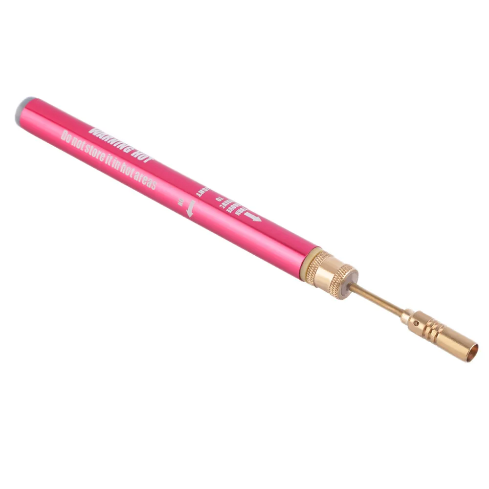 

Mini Pink Gas Blow Torch Soldering Solder Iron Cordless Welding Pen Burner Welding Torch Tubane Torch