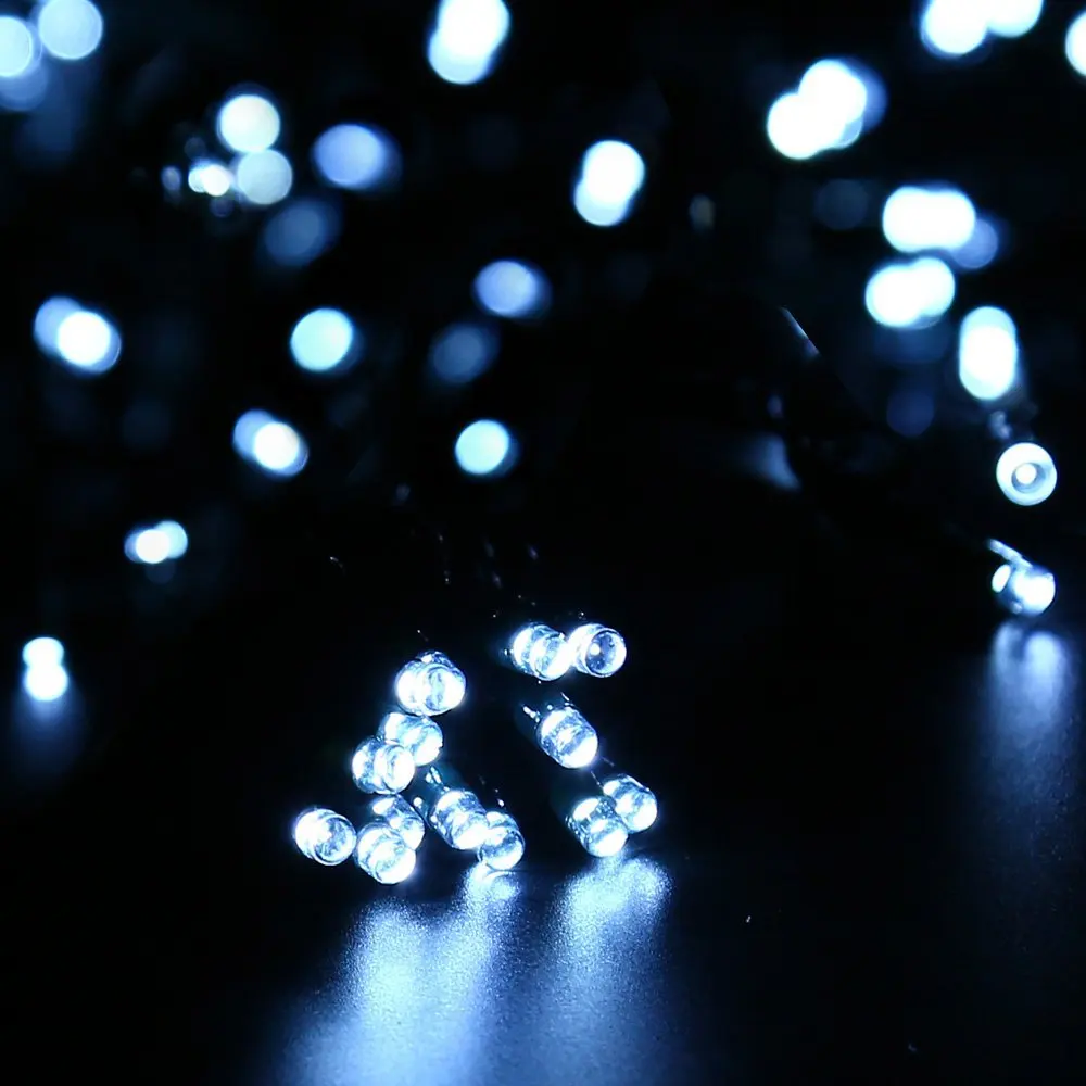 Modos de Led Movido a Energia Festa de Natal Quintal ao ar 2pcs ao ar Livre Solar Luz Cordas Jardim Fada Lâmpada 10m 22m 100 Led 200 8 5 solar power