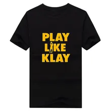 2017 NEW Klay Thompson T-shirt 100% cotton short sleeve Play Like Klay” T shirt 1022-3