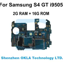 1 шт. б/у разблокированный работает хорошо для samsung Galaxy GT i9505 2G ram 16G rom материнская плата
