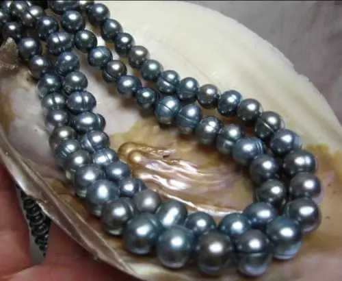 

Hot selling free shipping******17'' HUGE SOUTH SEA 11-13MM BLACK BAROQUE PEARL NECKLCE 14KGP GOLD CLASP