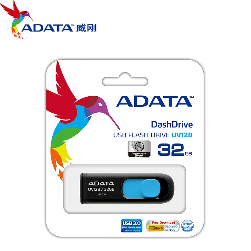 Абсолютно Новая высокоскоростная карта памяти ADATA UV128 флеш накопитель USB 3 0