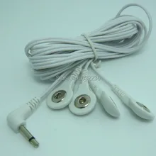 DHL 1000 шт./лот 4 в 1 DC голова 3.5 мм электрода провода/штекер кабеля 3.5 мм для десятки EMS Цифровая терапия машина