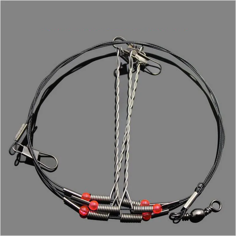 5pc/lot Fishing Hook String Hook 93cm Wire Pick Points Salt Sea Fishing