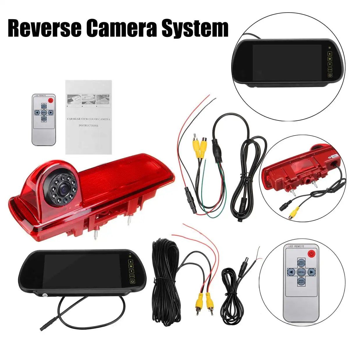 

Car Revere Camera System For Renault Trafic Reversing Camera Kit For Brake Light Integration 2014-Present Parking Assistances