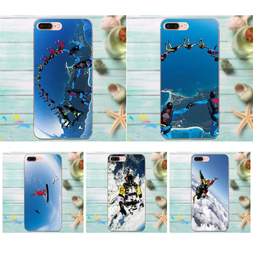 Экстремальный Спорт Skydive Skydivers парашютный для Xiaomi Mi3 Mi4 Mi4C Mi4i Mi5 Mi 5S 5X 6 6X 8 SE A1 Max Mix 2 Note