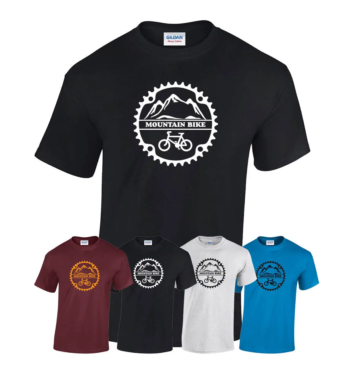 

2019 New Summer Cool Tee Shirt Mountain biker cycle cycles T Shirt Cotton T-shirt