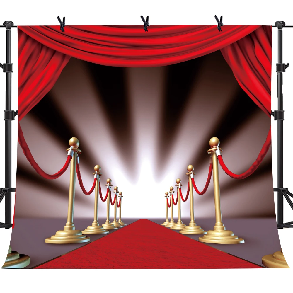 MTMETY Red Carpet Stairs Star Photography Backdrop 10X10ft Hollywood Star Red Carpet Photo Background Vinyl Studio Props MTMETY Red Carpet Stairs Star Photography Backdrop 10X10ft Hollywood Star Red Carpet Photo Background Vinyl Studio Props