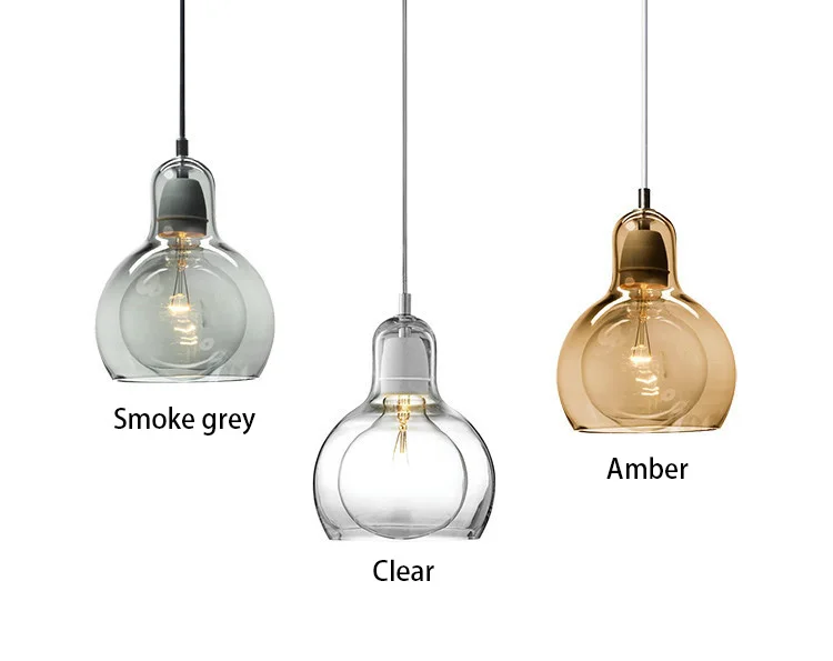 

Modern Simple Restaurant Living room Chandelier Creative Personality Bar Bedroom Balcony Gourd Glass Chandelier Study