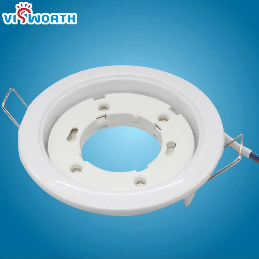 High quality GX53 Lamp Bases With 10cm Wire AC 220V 2.5A Circular Iron