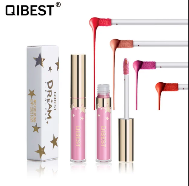 

Qibest Brand Waterproof Makeup Matte Lipstick Long-Lasting Liquid Lip Tint Make up Lipsticks Red 24 Color Lip Gloss Cosmetics