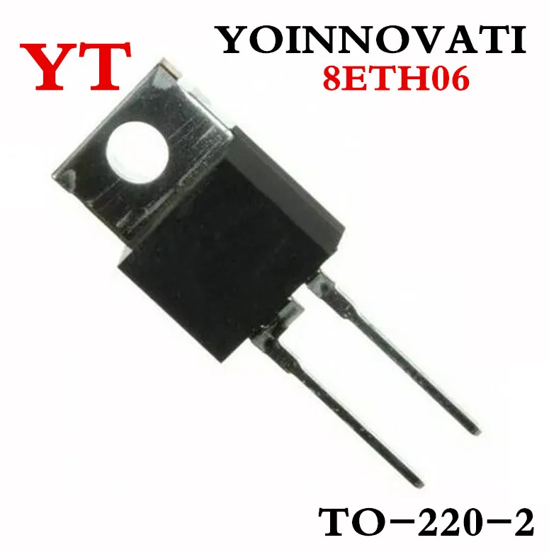 50 шт./лот 8A600V 8ETH06 TO 220 DIODE GEN PURP 600V 8A труба быстрого восстановления лучшего