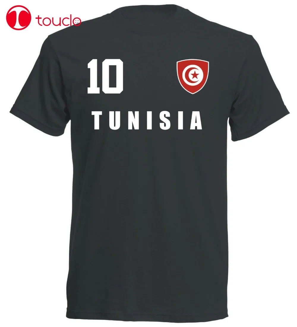 

Double Side 2019 Summer Tunisia 2019 T-Shirt Black Jersey Footballer No. All 10 Funny Tee Shirt Hoodies
