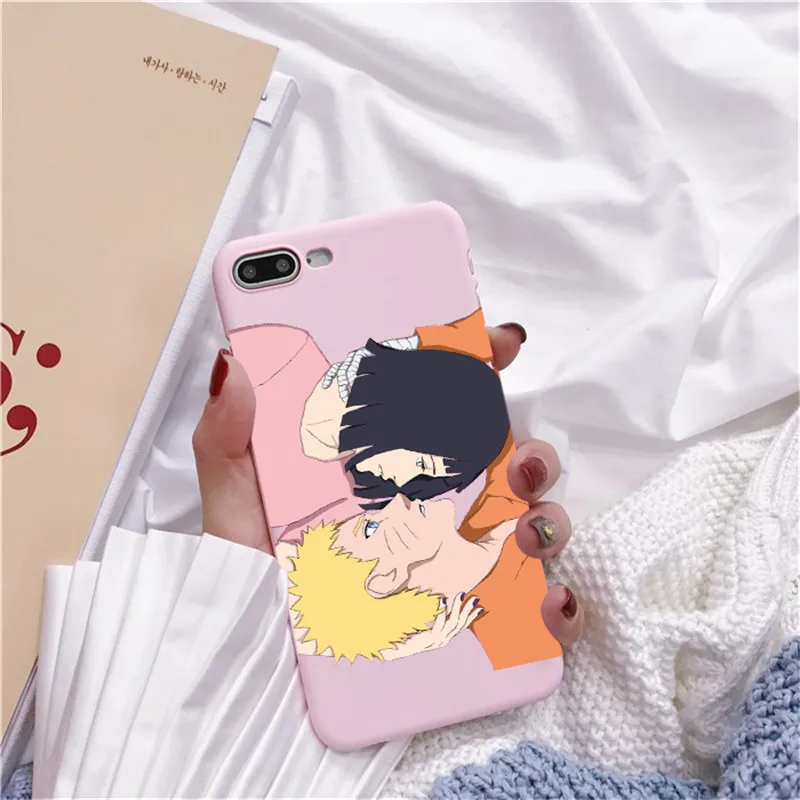 Moda alvio Caso Аниме Наруто для iPhone 7 8 X XR Plus 6 6 s Plus Capa TPU Macio Dos Desenhos Animados Caso de Telefone Coque