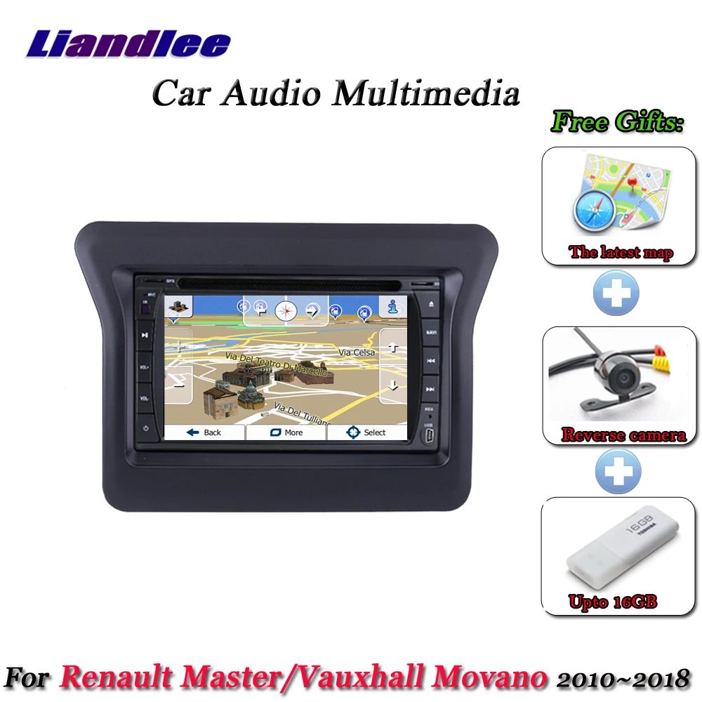 Liandlee Car Android System For Renault Master / For Vauxhall Movano 2010~ Radio Frame BT GPS Navi MAP Navigation Multimedia