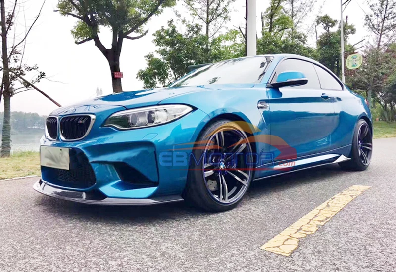 Fiber glass Front lip spoiler Splittes For BMW M2 F87 2014UP7_5832
